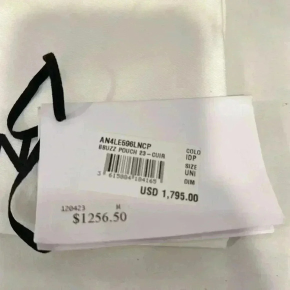 NEW BALMAIN B-Buzz 23 Metallic Leather Shoulder Bag/Clutch Retails For $1,795 - Picture 5 of 6